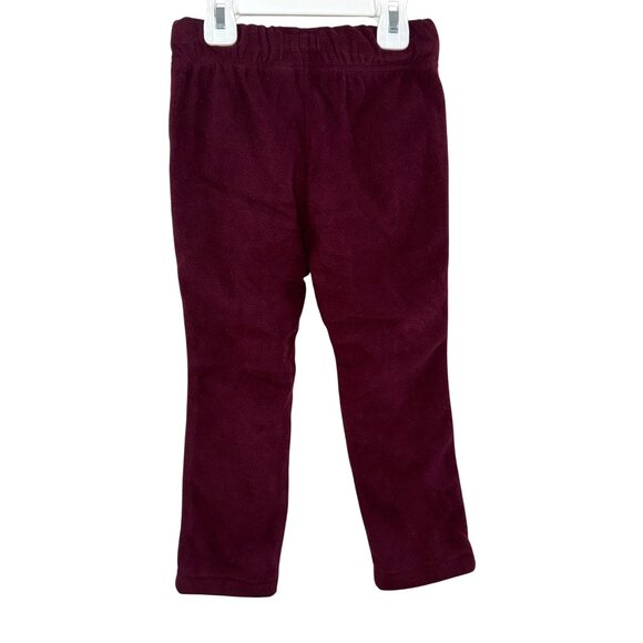 OshKosh Bgosh Toddler Fleece Pants Size 4 Burgundy - Picture 4 of 4